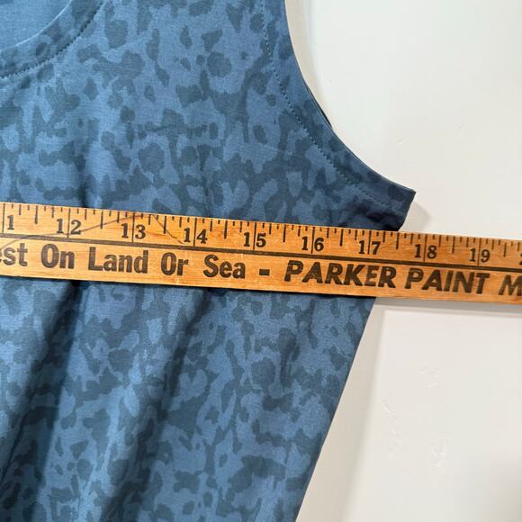 prAna Women's Railay Romper Shorts Blue Pattern Small Tank Top Active Athleisure - Picture 5 of 8